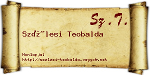 Szélesi Teobalda névjegykártya